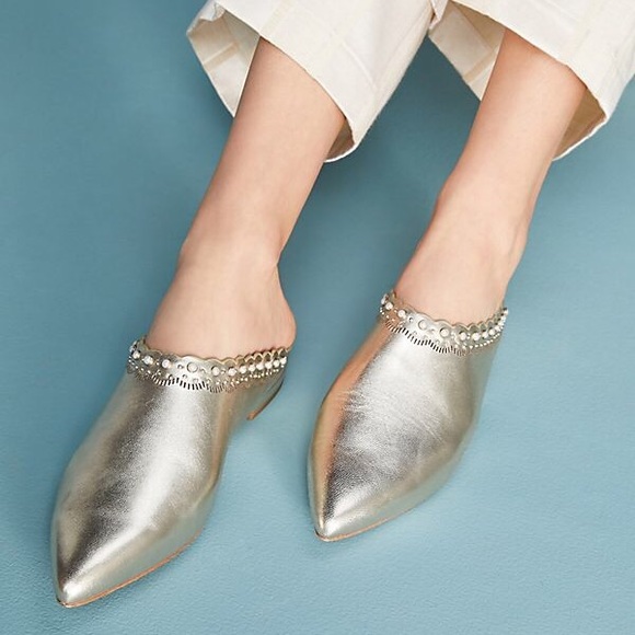 ๐ซ๐ aso Anthropologie PLV แฆ Giselle Leather Mule - Picture 8 of 8